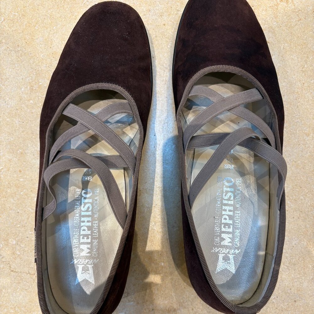 Mephisto Brown Suede Slip-ons